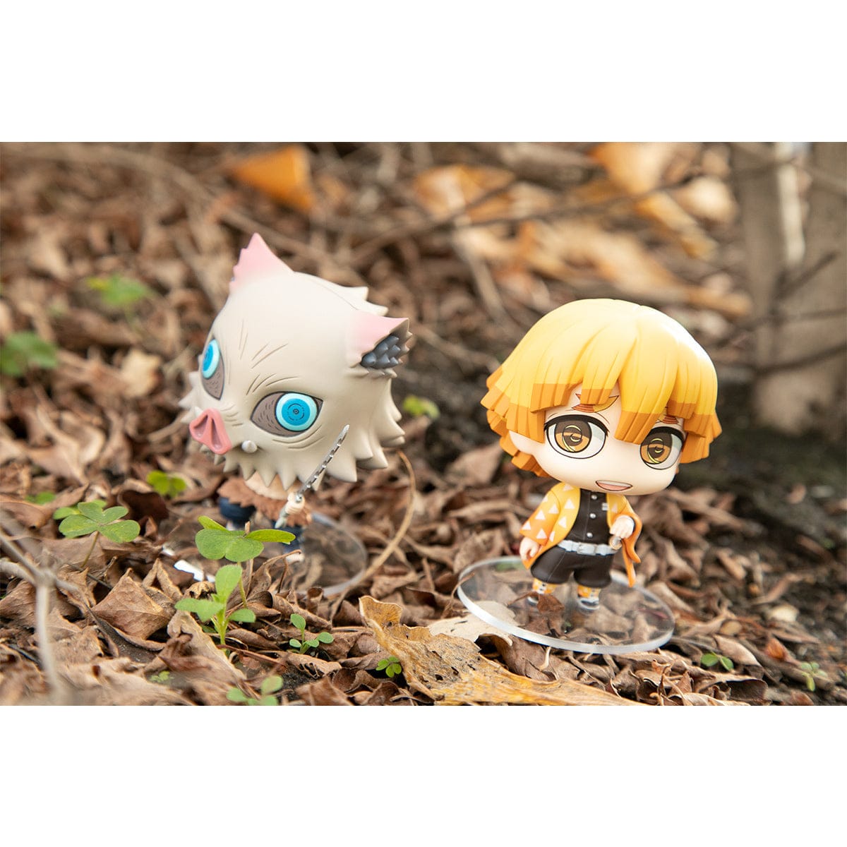 Megahouse Demon Slayer Kimetsu no Yaiba ChimiMega Buddy Series Zenitsu Agatsuma &amp; Inosuke Hashibira Set (with gift)