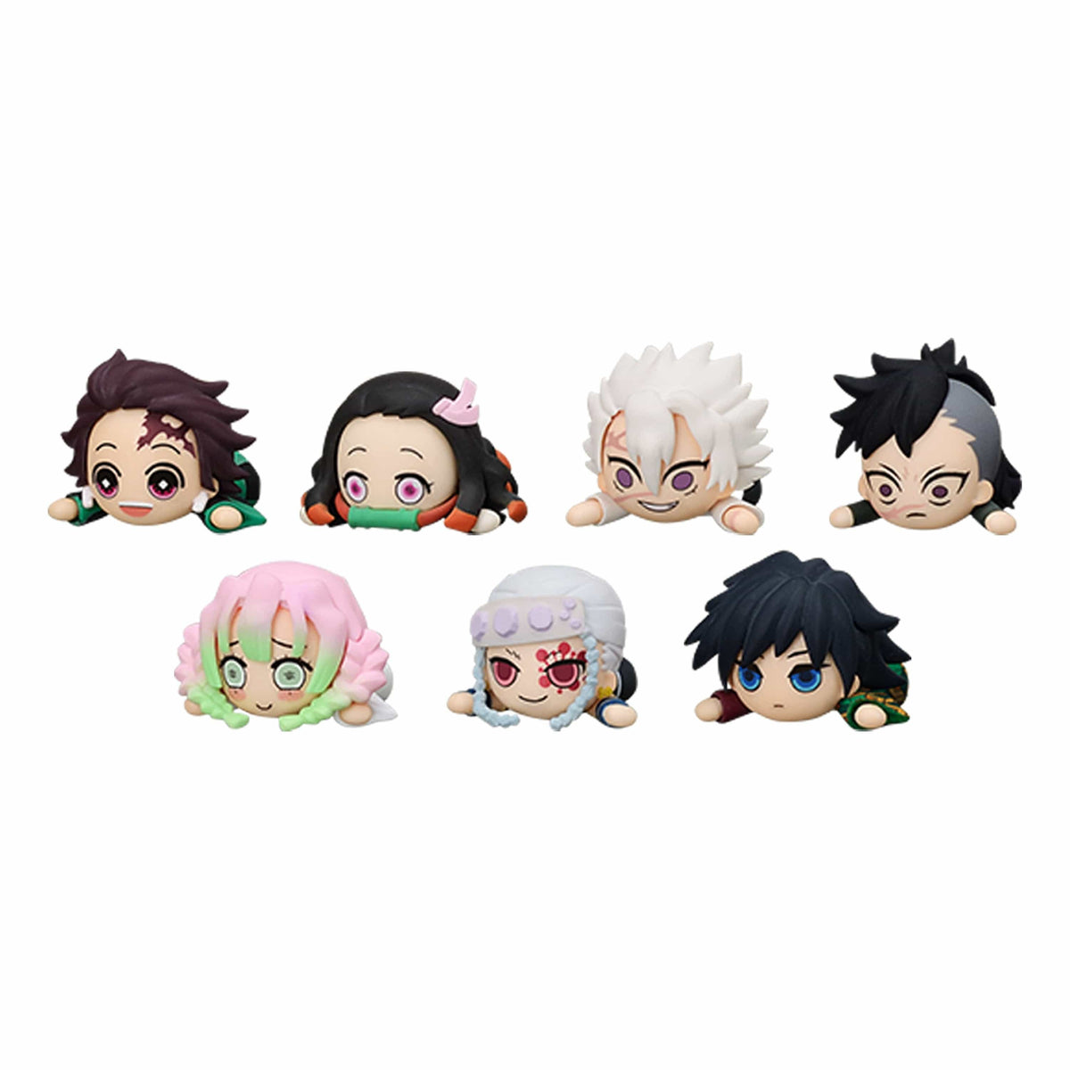 SEGA Demon Slayer Kimetsu no Yaiba Lay Down PUCHI FIGURE Vol 1 - SET
