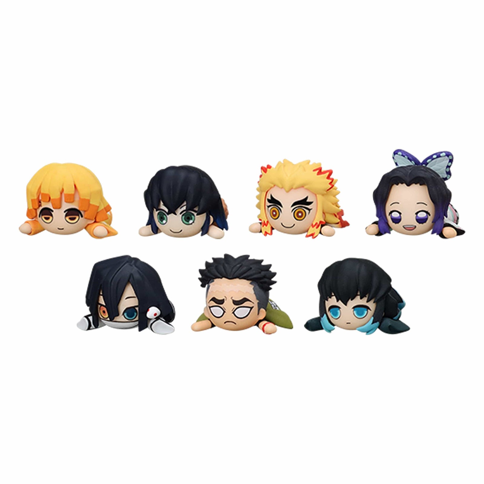 SEGA Demon Slayer Kimetsu no Yaiba Lay Down PUCHI FIGURE Vol 2 - SET