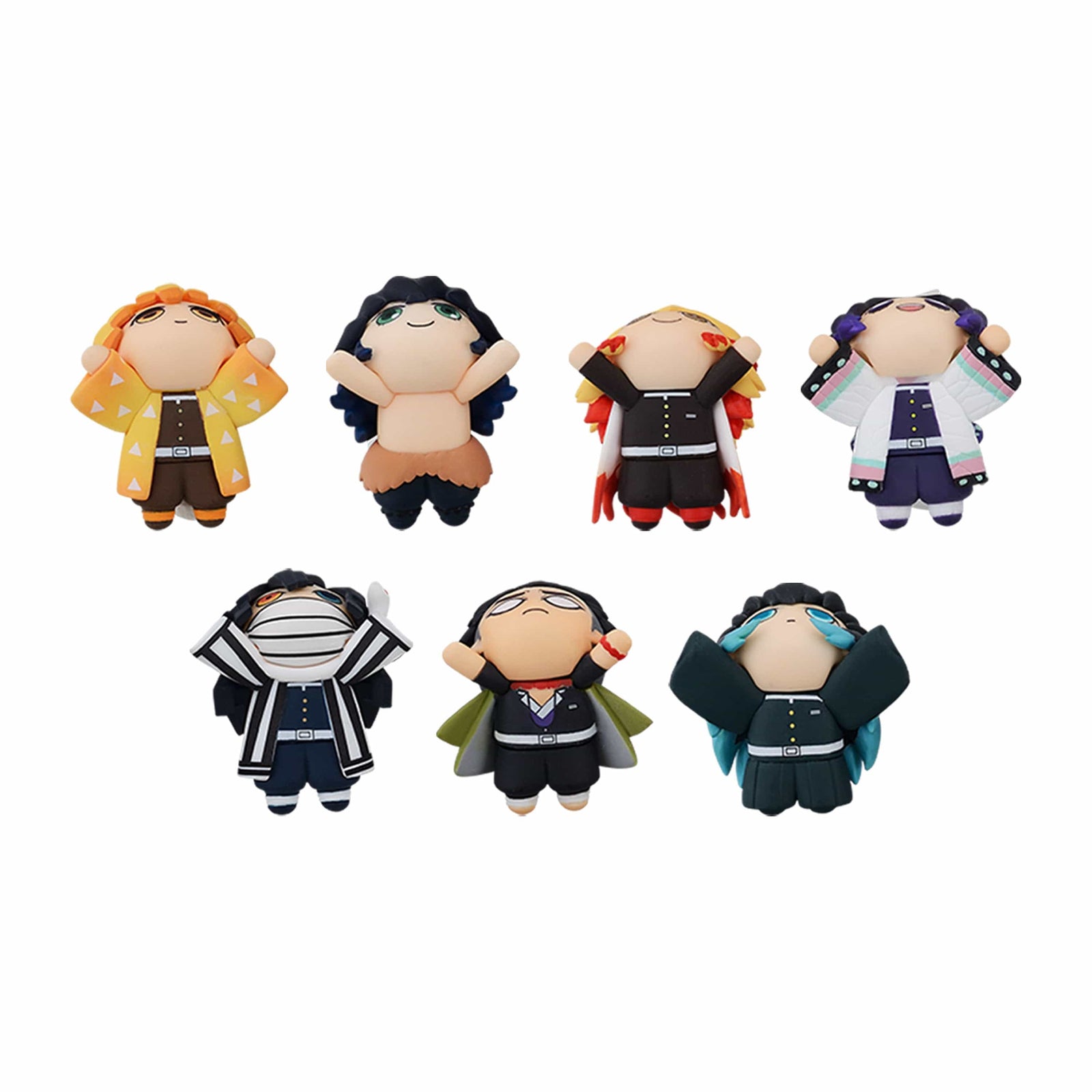 SEGA Demon Slayer Kimetsu no Yaiba Lay Down PUCHI FIGURE Vol 2 - SET