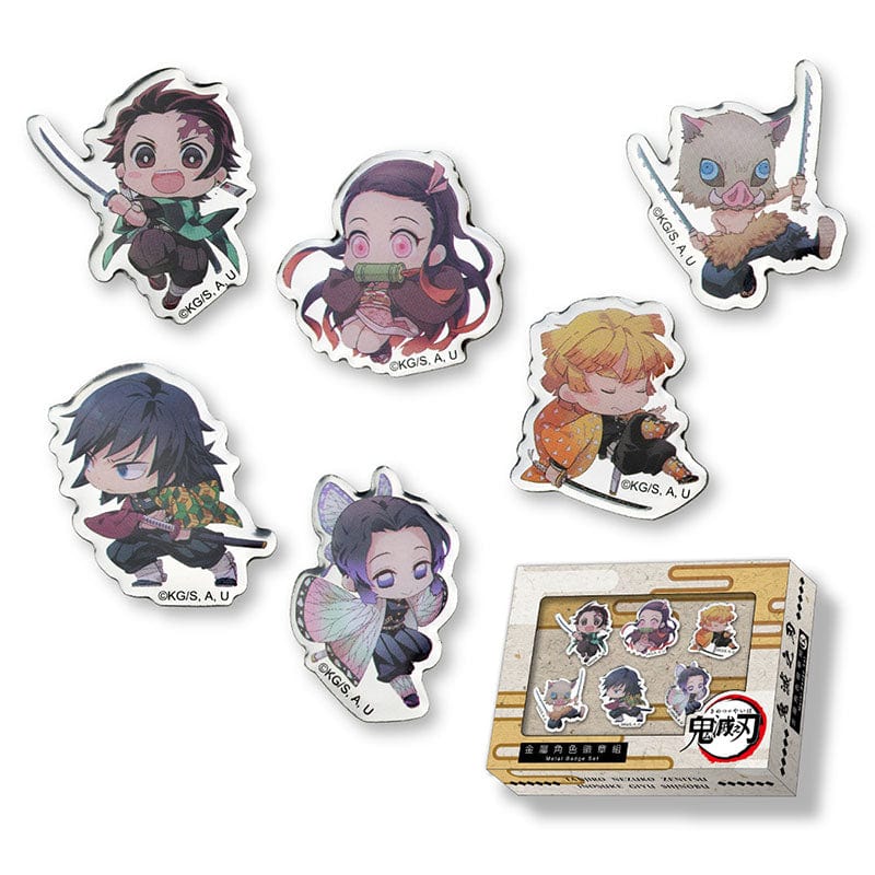 Muse Demon Slayer Kimetsu no Yaiba Metal Badge Set