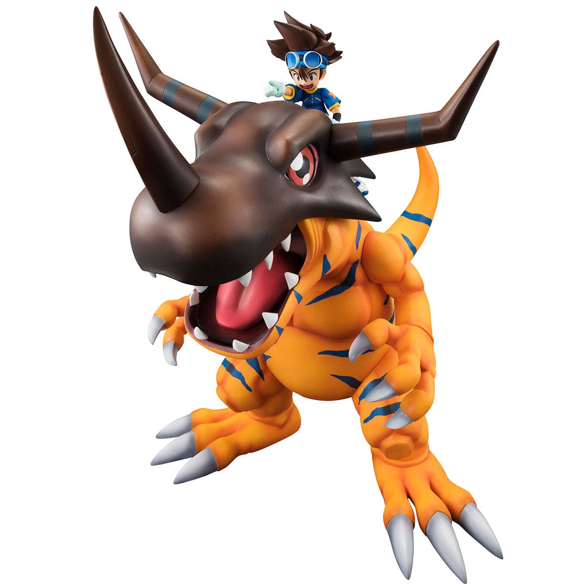 Megahouse DIGIMON ADVENTURE G.E.M. SERIES Greymon &amp; Taichi Yagami (repeat)