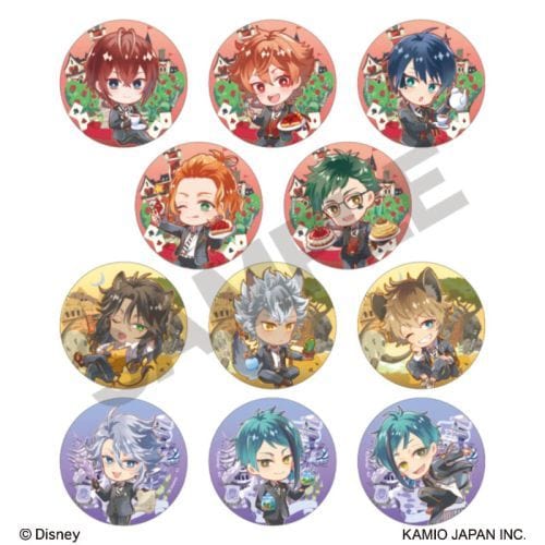 Kamio Japan Disney Twisted Wonderland Badge Vol 1