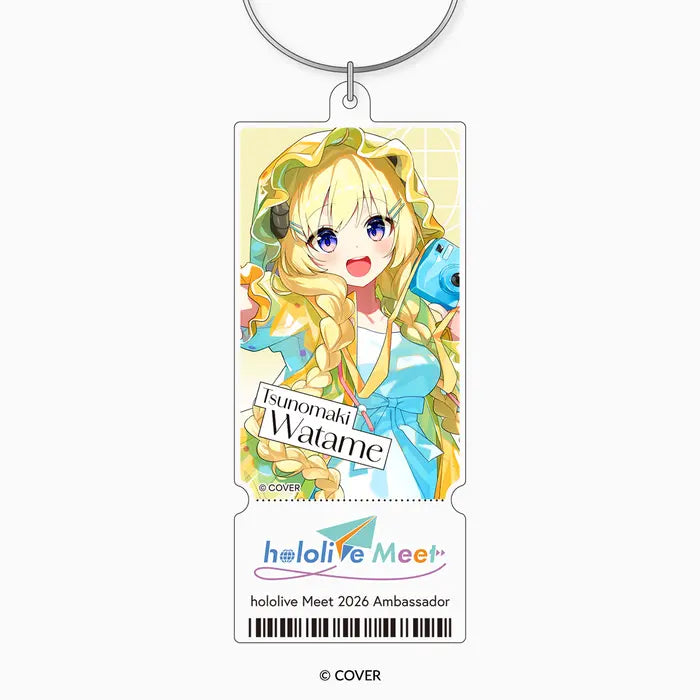 hololive Meet 2026 Acrylic Ticket Keychain