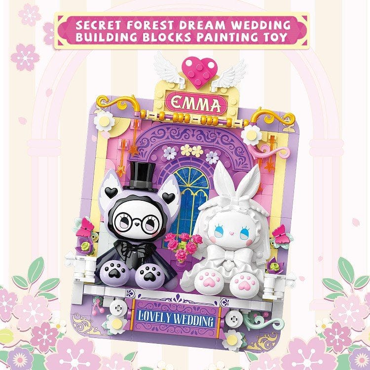 MJ STUDIO EMMA Secret Forest Dream Wedding Painting Building Blocks