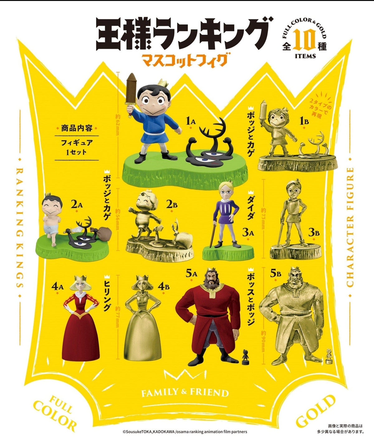 F-toys confect F-toys confect RANKING KINGS CHARACTER FIGURE