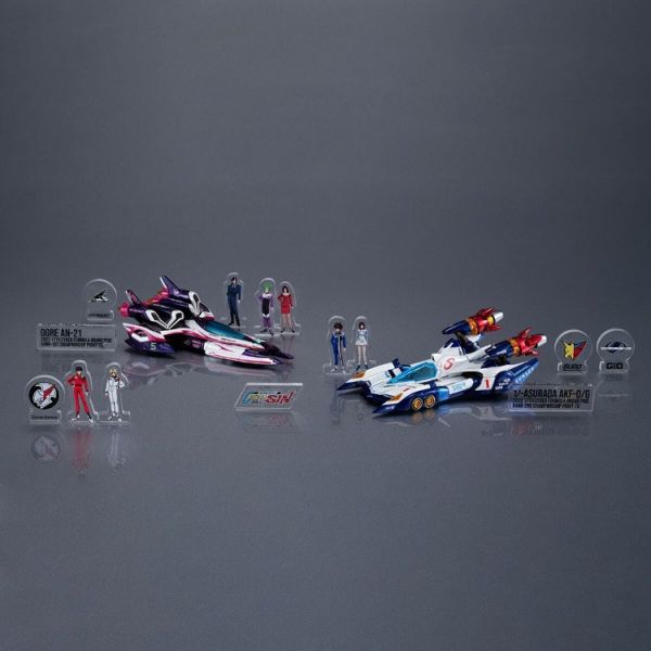 CYBER FORMULA COLLECTION Heritage Edition Future GPX Cyber Formula SIN νAsurada AKF-0／G spiral boost mode & OGRE AN-21 super Aero boost mode set【with gift: Acrylic Stand】