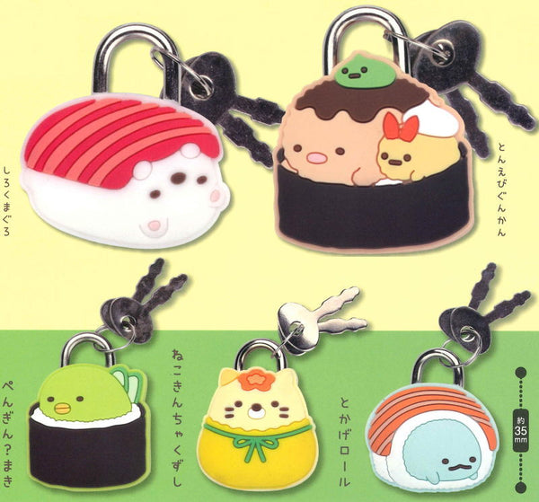 CP2841 Sumikkogurashi Osushi no Kai Mascot Padlock