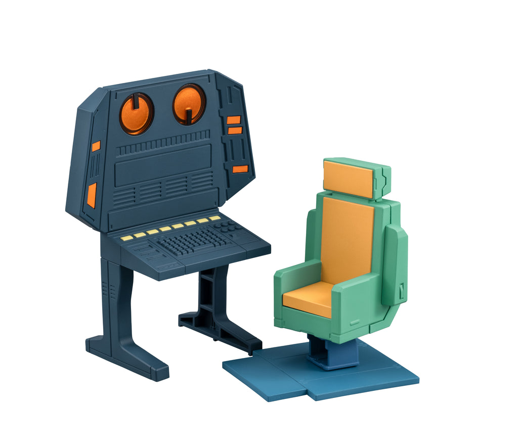 G.M.G. COLLECTION EX Mobile Suit Gundam White Base Bridge Radio operator Desk set【with gift: Amuro's Faceplate】