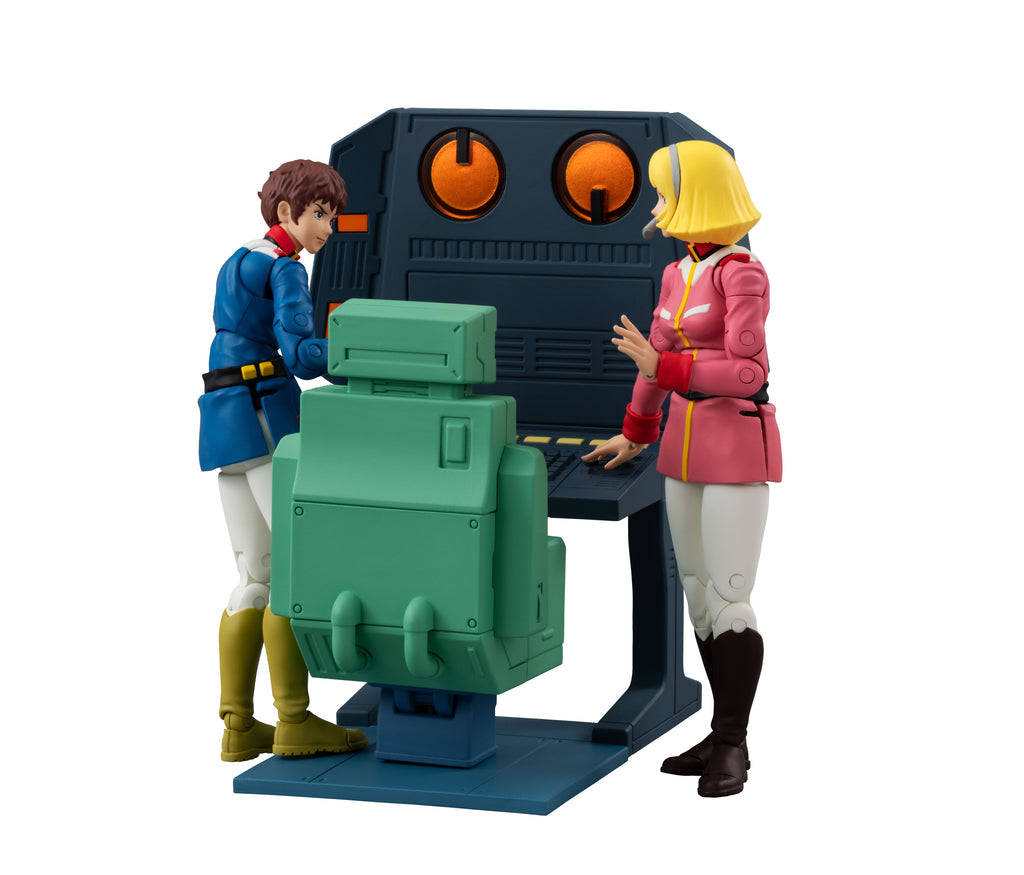 G.M.G. COLLECTION EX Mobile Suit Gundam White Base Bridge Radio operator Desk set【with gift: Amuro's Faceplate】