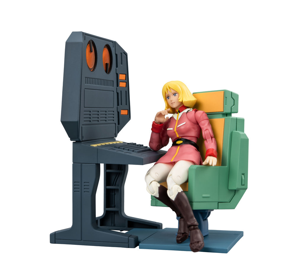 G.M.G. COLLECTION EX Mobile Suit Gundam White Base Bridge Radio operator Desk set【with gift: Amuro's Faceplate】