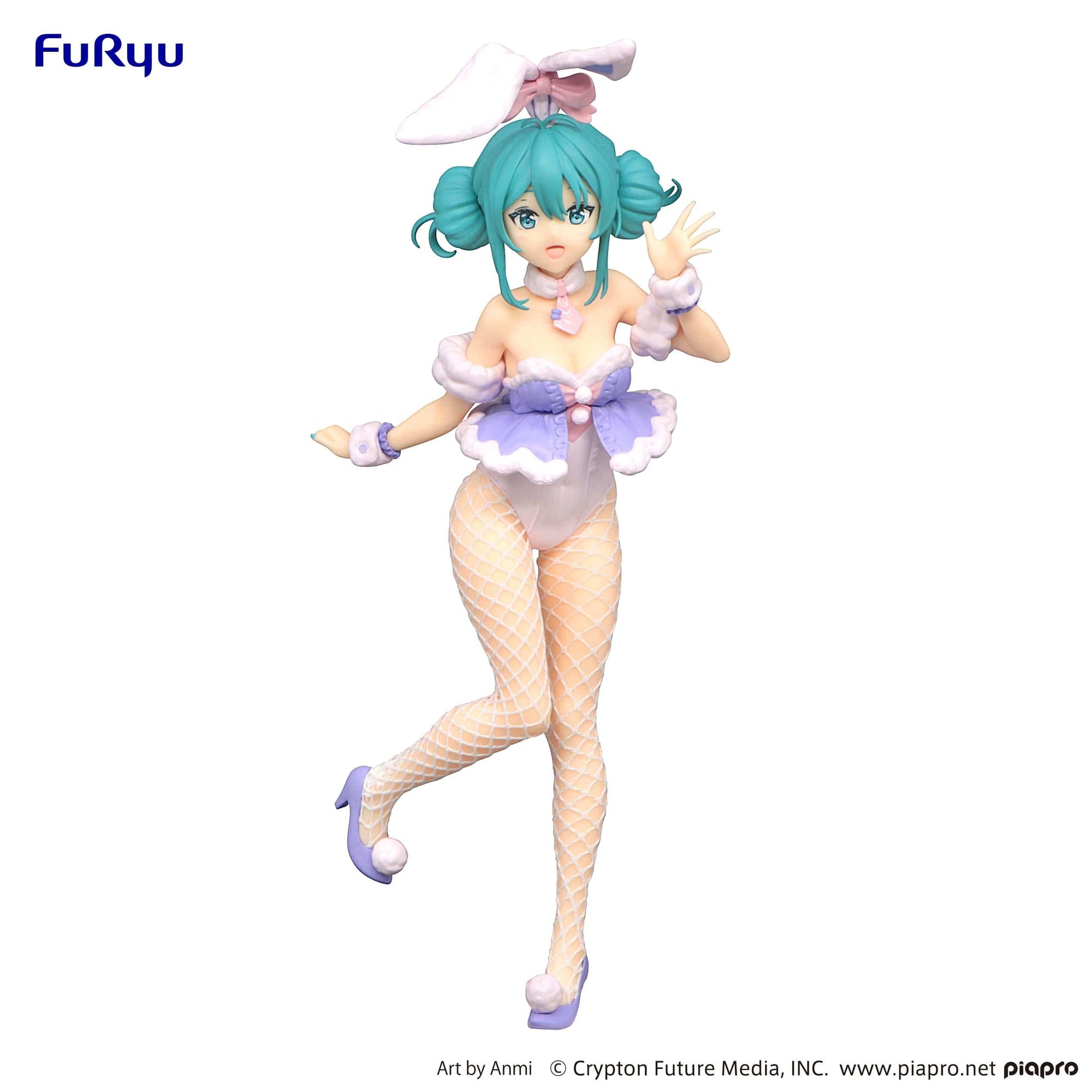 FURYU Corporation Hatsune Miku BiCute Bunnies Figure White Rabbit Purple Color ver