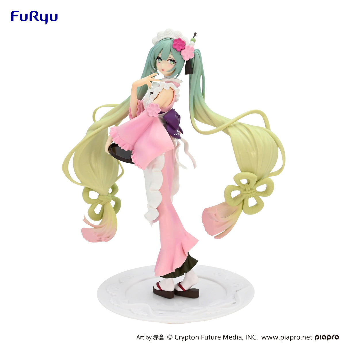 FURYU Corporation Hatsune Miku Exceed Creative Figure Matcha Green Tea Parfait Cherry Blossom ver