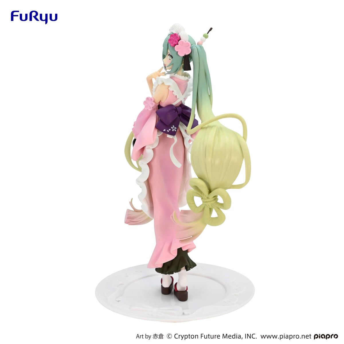 FURYU Corporation Hatsune Miku Exceed Creative Figure Matcha Green Tea Parfait Cherry Blossom ver