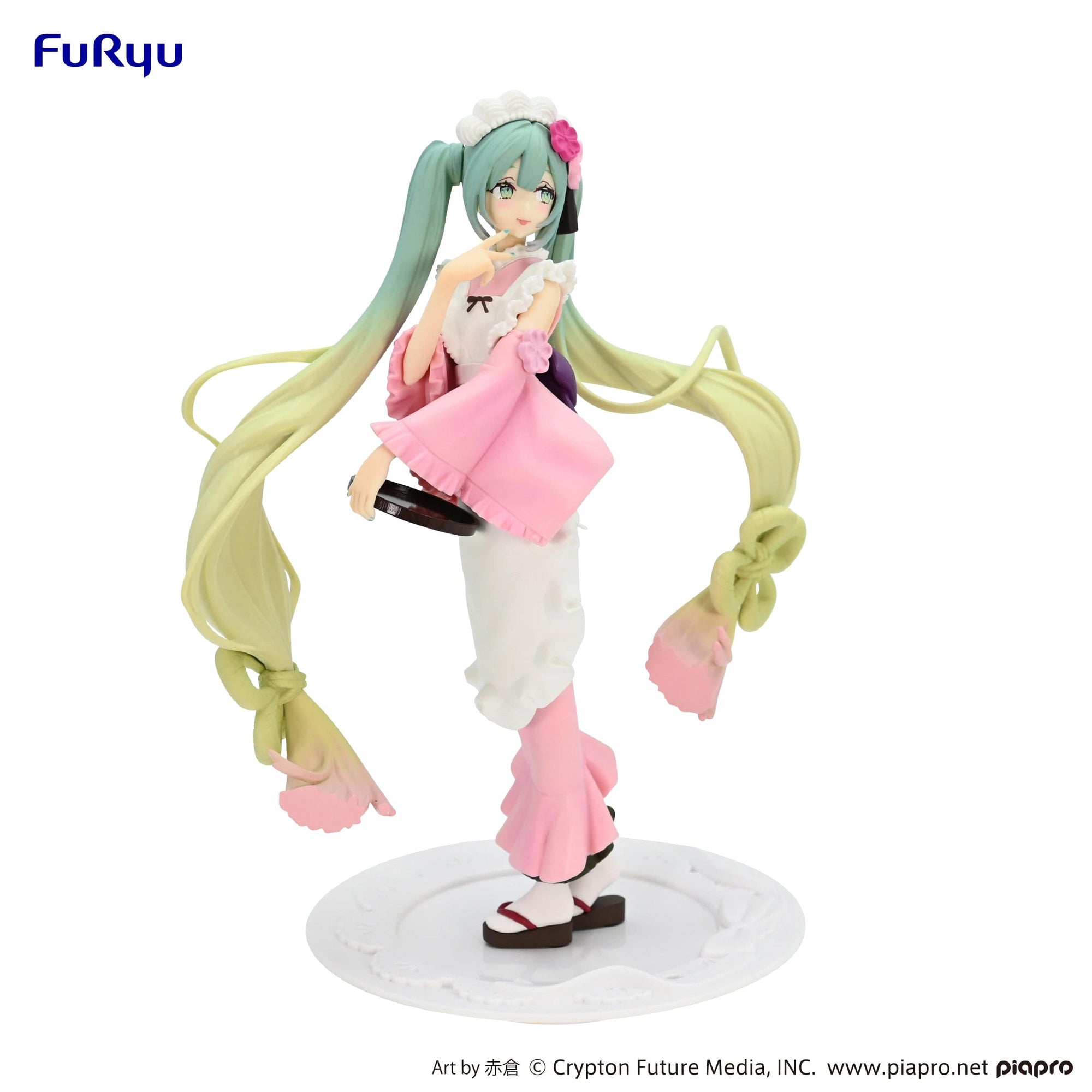 FURYU Corporation Hatsune Miku Exceed Creative Figure Matcha Green Tea Parfait Cherry Blossom ver