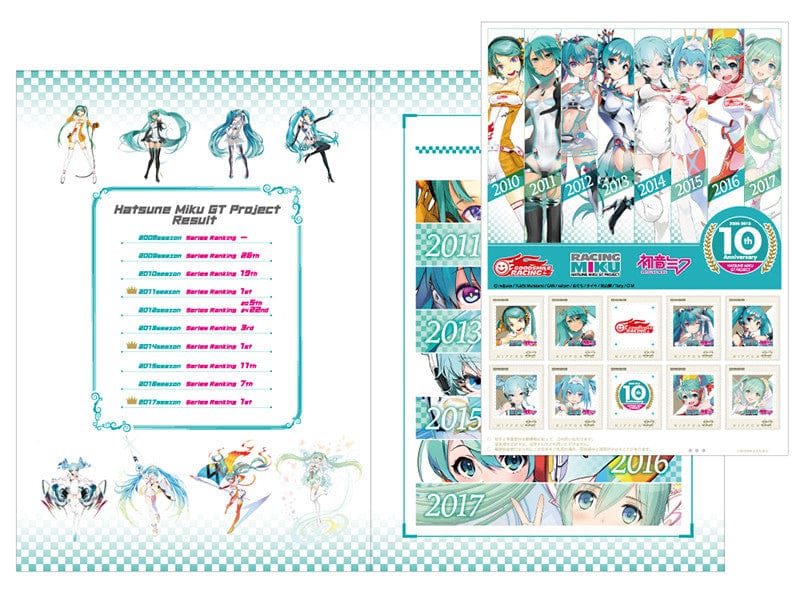 Good Smile Company Hatsune Miku GT Project 10th Anniversary Commemorative Stamp Set