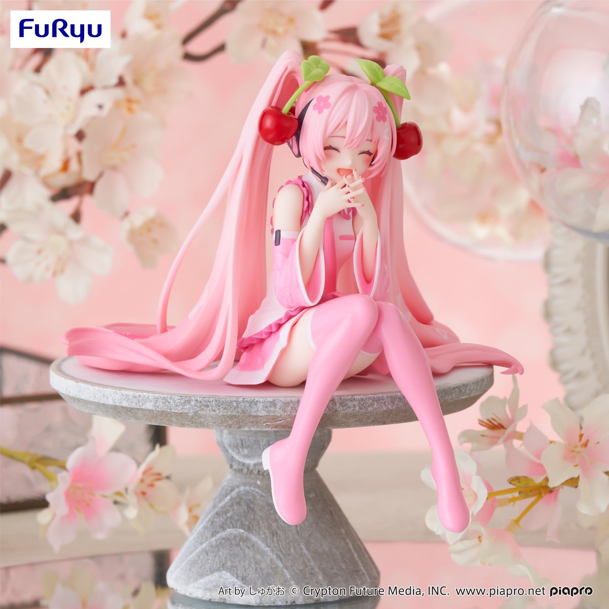 FURYU Corporation Hatsune Miku Noodle Stopper Figure Sakura Miku 2023 Smile ver
