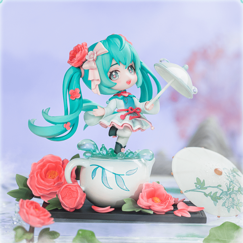 QING CANG 擎苍 Hatsune Miku Q figure Flower Rain [ Gift Set ]