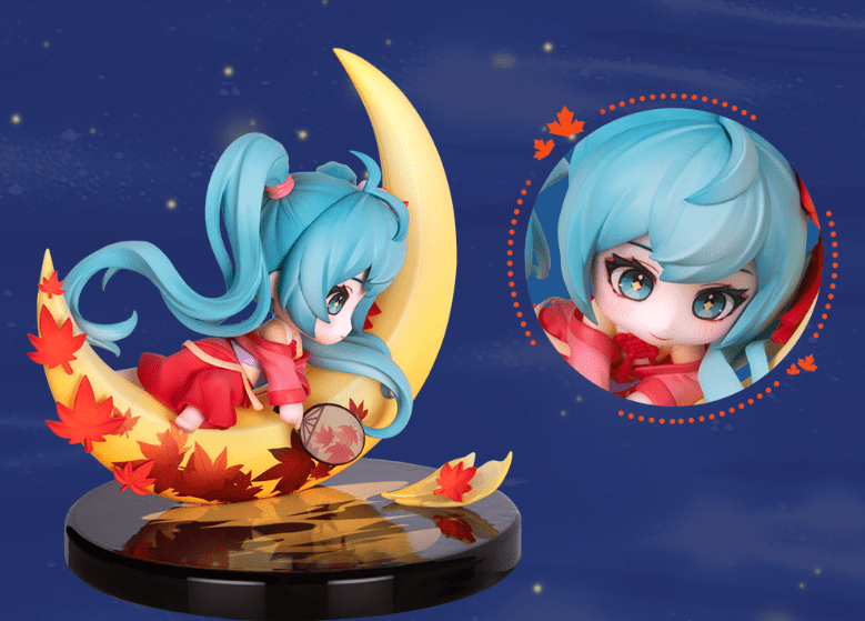 QING CANG 擎苍 Hatsune Miku Q Figure Yuexijiang [with gift: Button Badge &amp; Postcard]