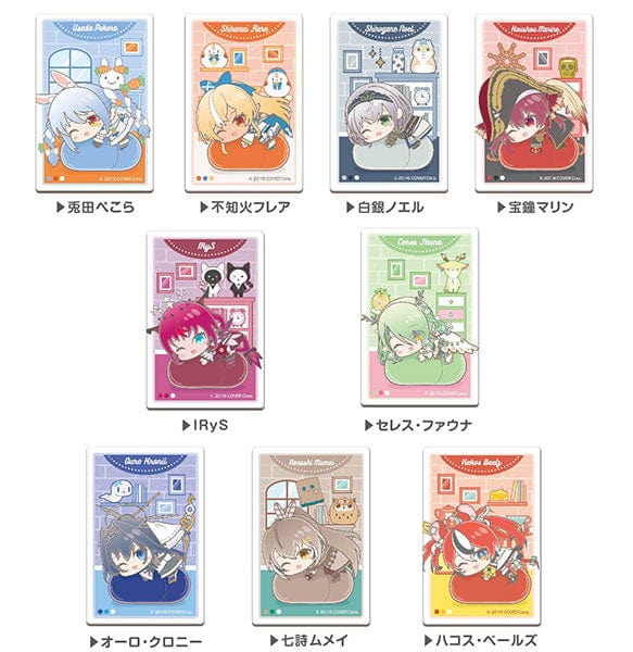 Hasepro HOLOLIVE HUG MEETS SQUARE CAN BADGE BOX C