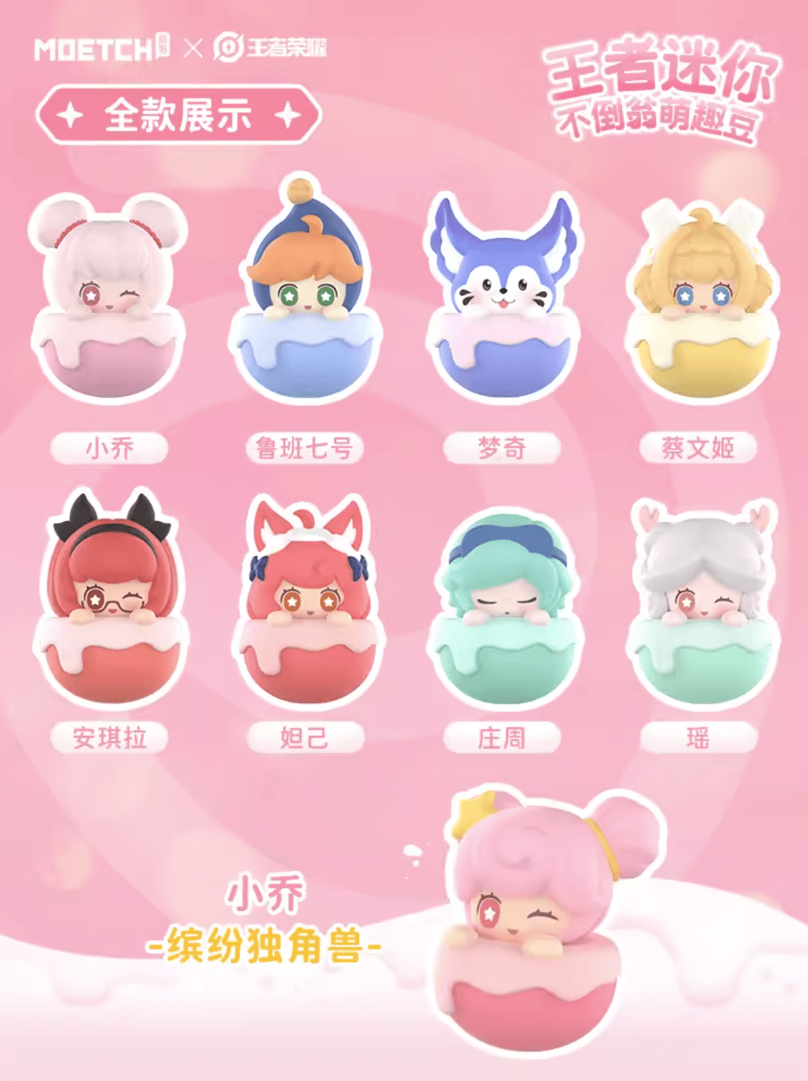 Moetch Honor Of Kings DARUMA MINI SERIES