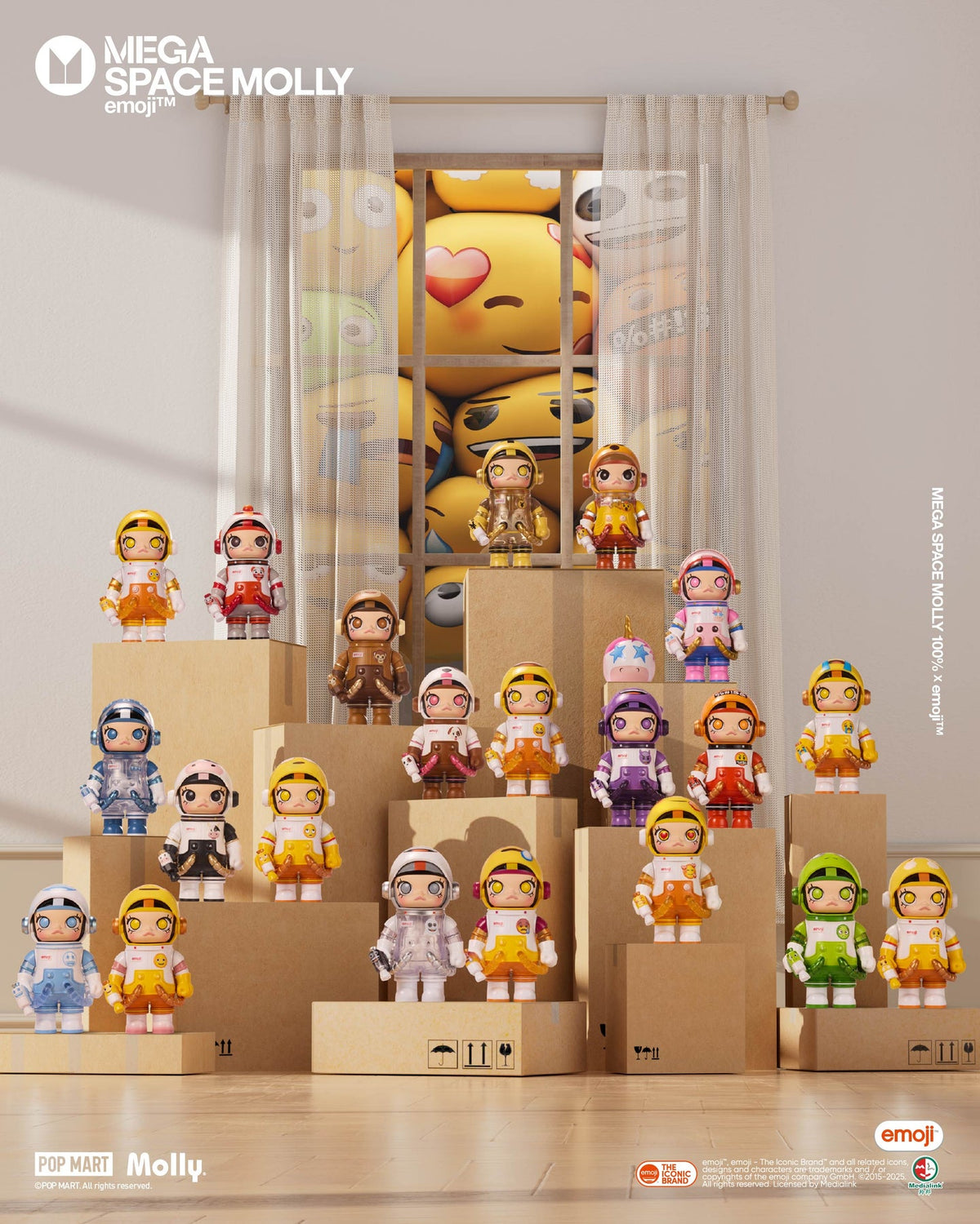 MEGA SPACE MOLLY 100% × emoji? Series