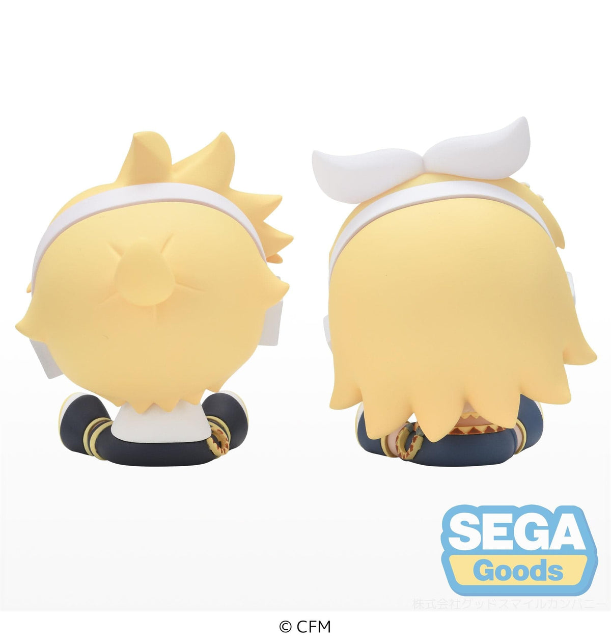 SEGA Kagamine Rin/ Len QyuruMe Hatsune Miku Series Mini Figure Kagamine Rin &amp; Kagamine Len (EX)
