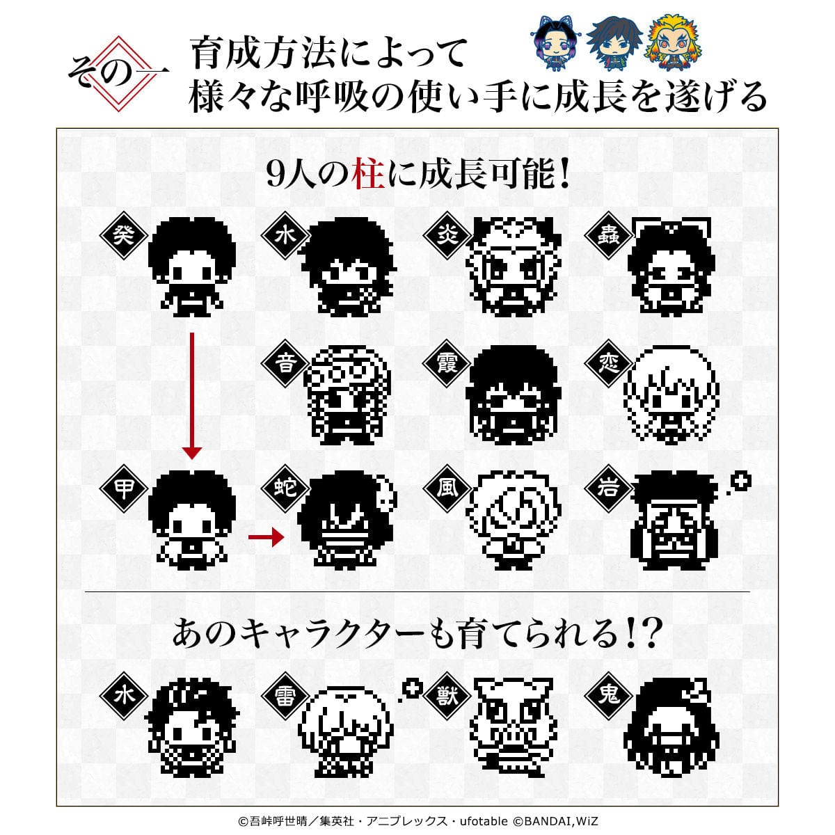 Bandai KIMETSU TAMAGOTCHI TENGENTCHI COLOR