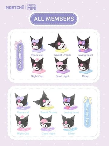 Moetch Kuromi Home Life series Characters Moetch Mini