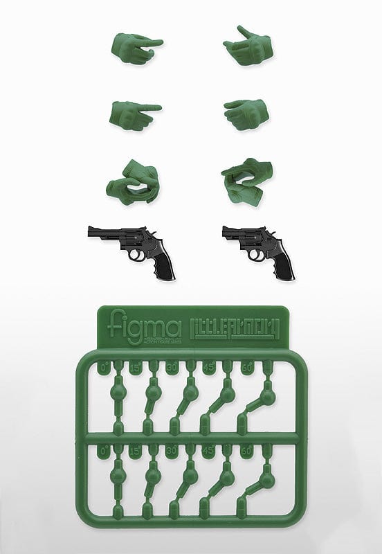 Tomytec LAOP07 : figma Tactical Gloves 2 - Revolver Set (Green)