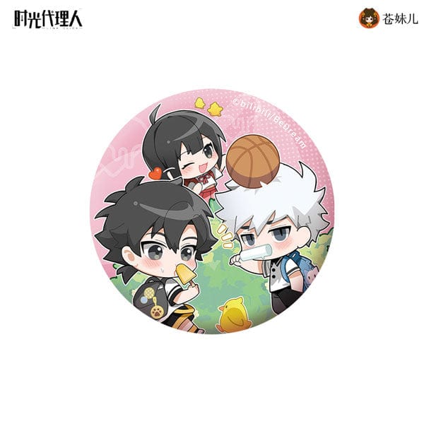 QING CANG 擎苍 LINK CLICK Time And Four Seasons First Series Qiuxue Tinplate Badge
