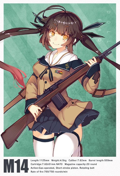 Tomytec Little Armory LADF12 Dolls&#39; Frontline M14 Type