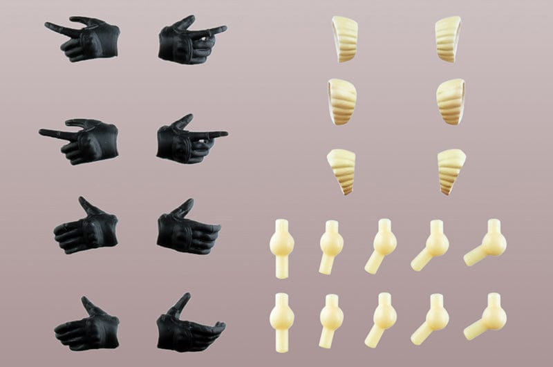 Tomytec Little Armory LAOP08 Tactical Glove SOUSAI SHOJO TEIEN Black