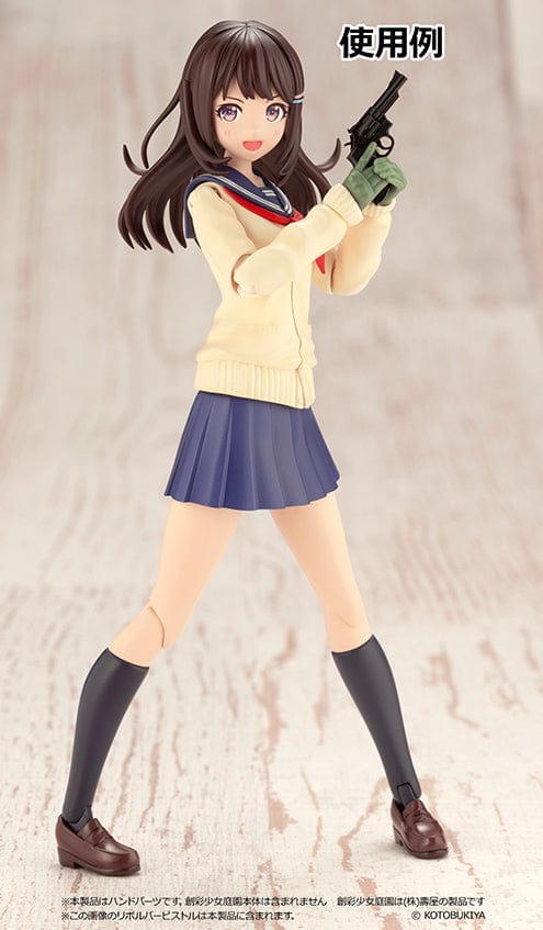 TOMYTEC Little Armory LAOP15 Glove 2 for SOUSAI SHOJO TEIEN Revolver set Green