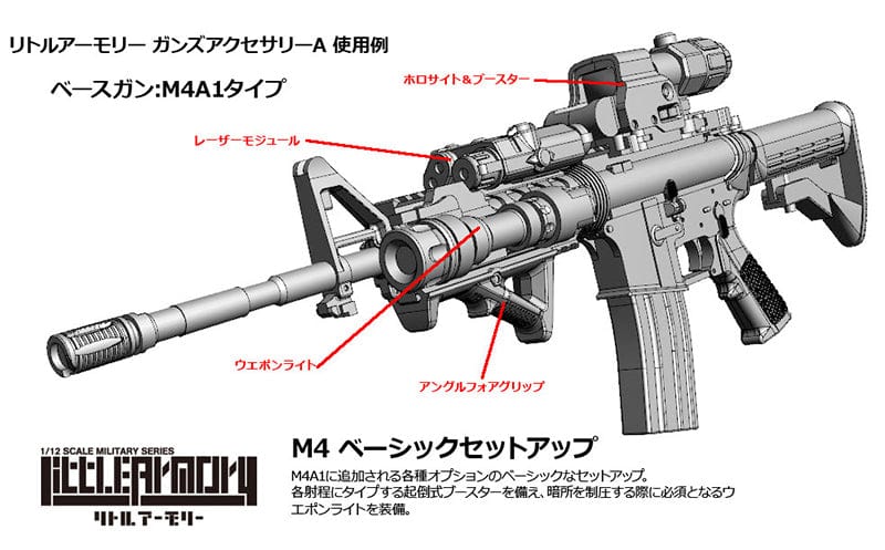 Tomytec Little Armory LD022 Guns accessory A2
