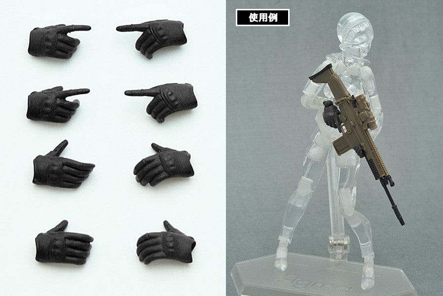 Tomytec LittleArmory-OP3: figma Tactical Gloves (Stealth Black)(5th re-run)