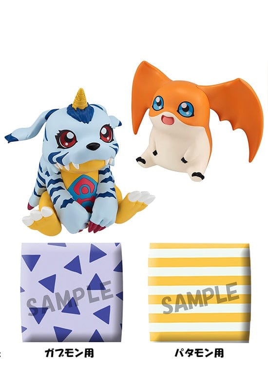 Megahouse LOOK UP SERIES DIGIMON ADVENTURE Gabumon &amp; Patamon Set【with gift】