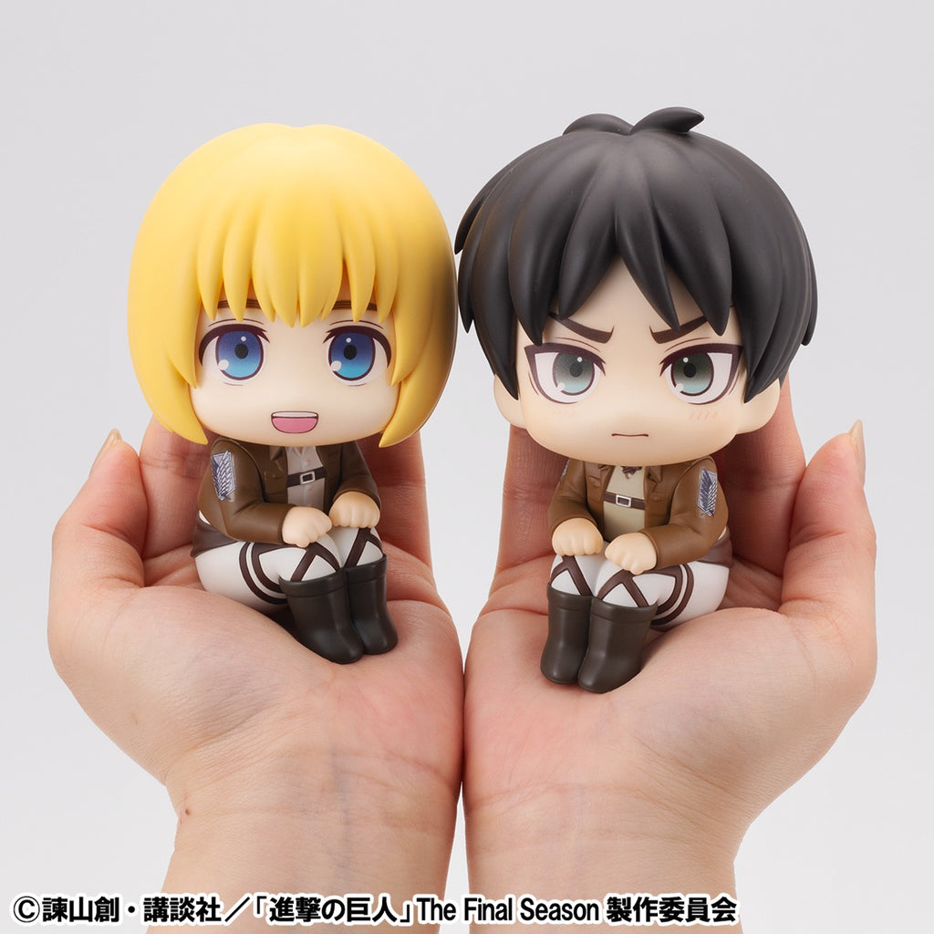LOOK UP SERIES Attack on Titan Armin Arlert &amp; Ellen Jaeger Grumpy Ver. set【with gift: Cushion】