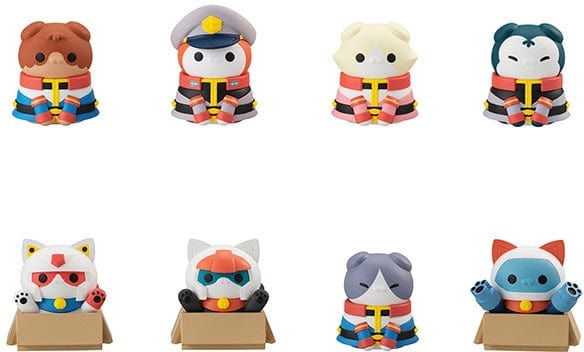 Megahouse MEGA CAT PROJECT MOBILE SUIT GUNDAM NYANDAM We are the EARTH FEDERATION FORCES!  (SET of 8pcs)