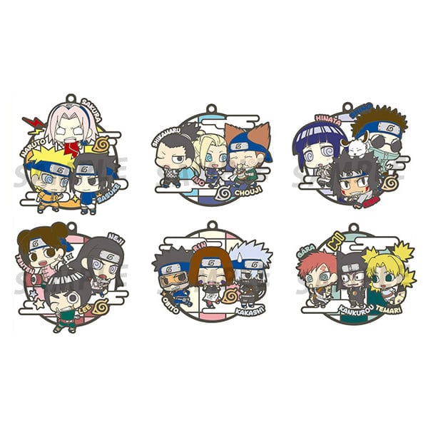 Megahouse MEGAHOUSE RUBBER MASCOT BUDDYCOLLE NARUTO three-man cell!