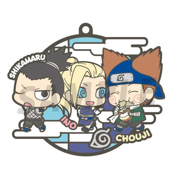 Megahouse MEGAHOUSE RUBBER MASCOT BUDDYCOLLE NARUTO three-man cell!