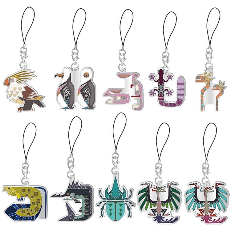 Capcom MHW : I Stained-glass-like icon dangler collection - Endemic Life Vol. 2