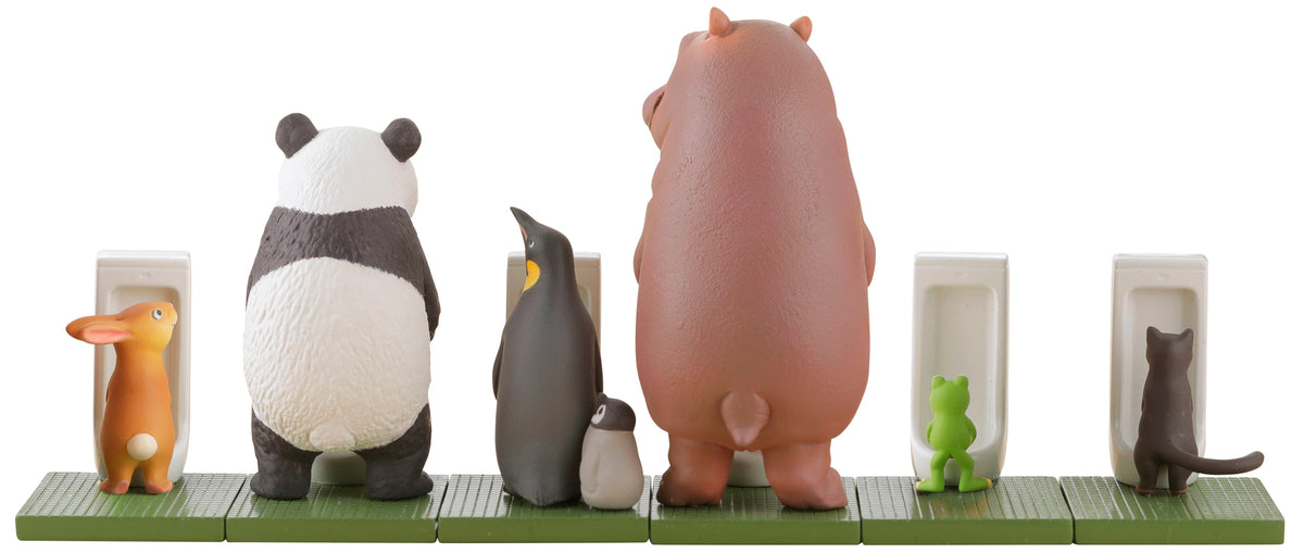 Kaiyodo miniQ Sato Kunio&#39;s Animals Bathroom in Groups 2