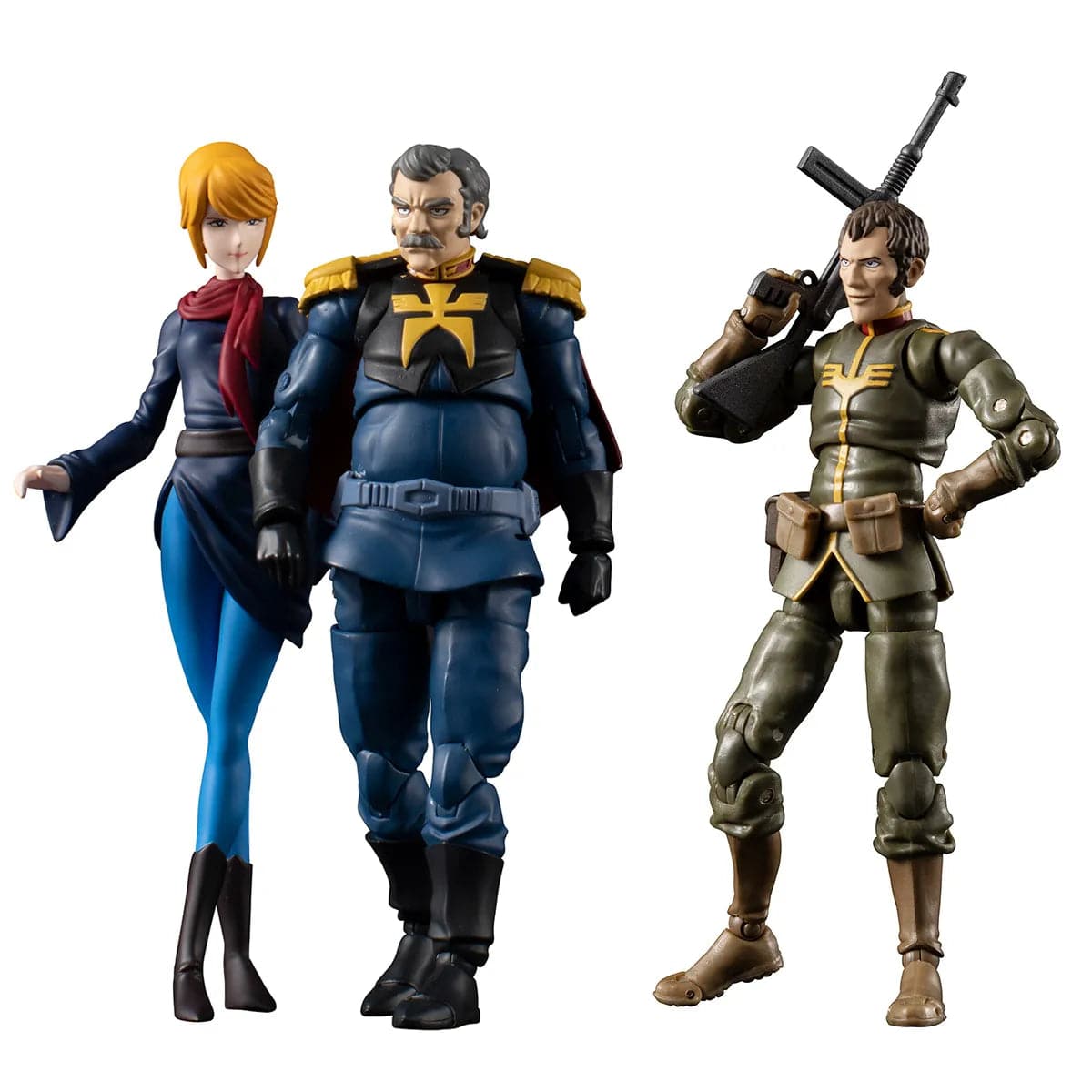 Megahouse Mobile Suit Gundam G.M.G. (Gundam Military Generation) Principality of Zeon Team Ramba Ral set ( with gift : extra props )
