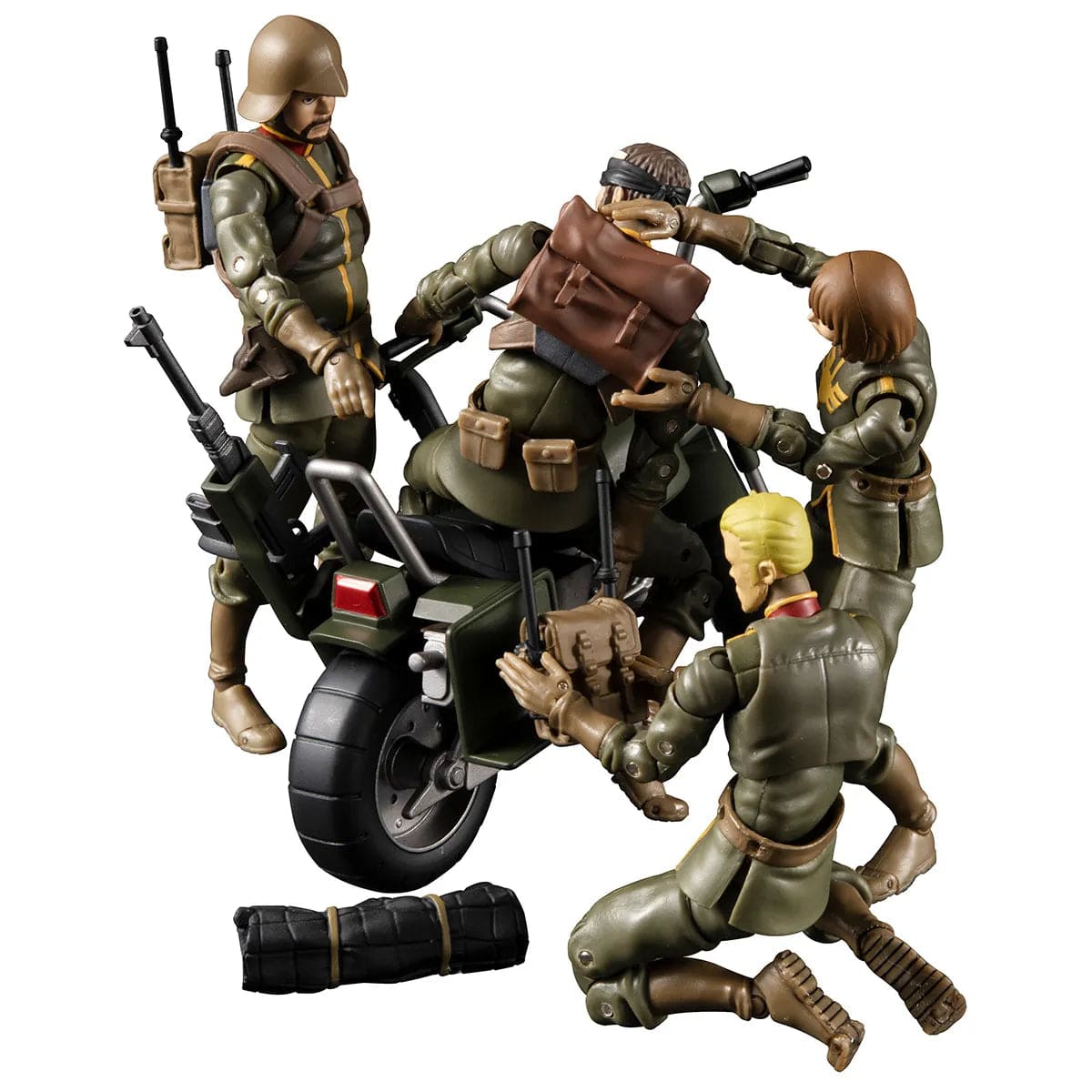 Megahouse Mobile Suit Gundam G.M.G. (Gundam Military Generation) Principality of Zeon Team Ramba Ral set ( with gift : extra props )