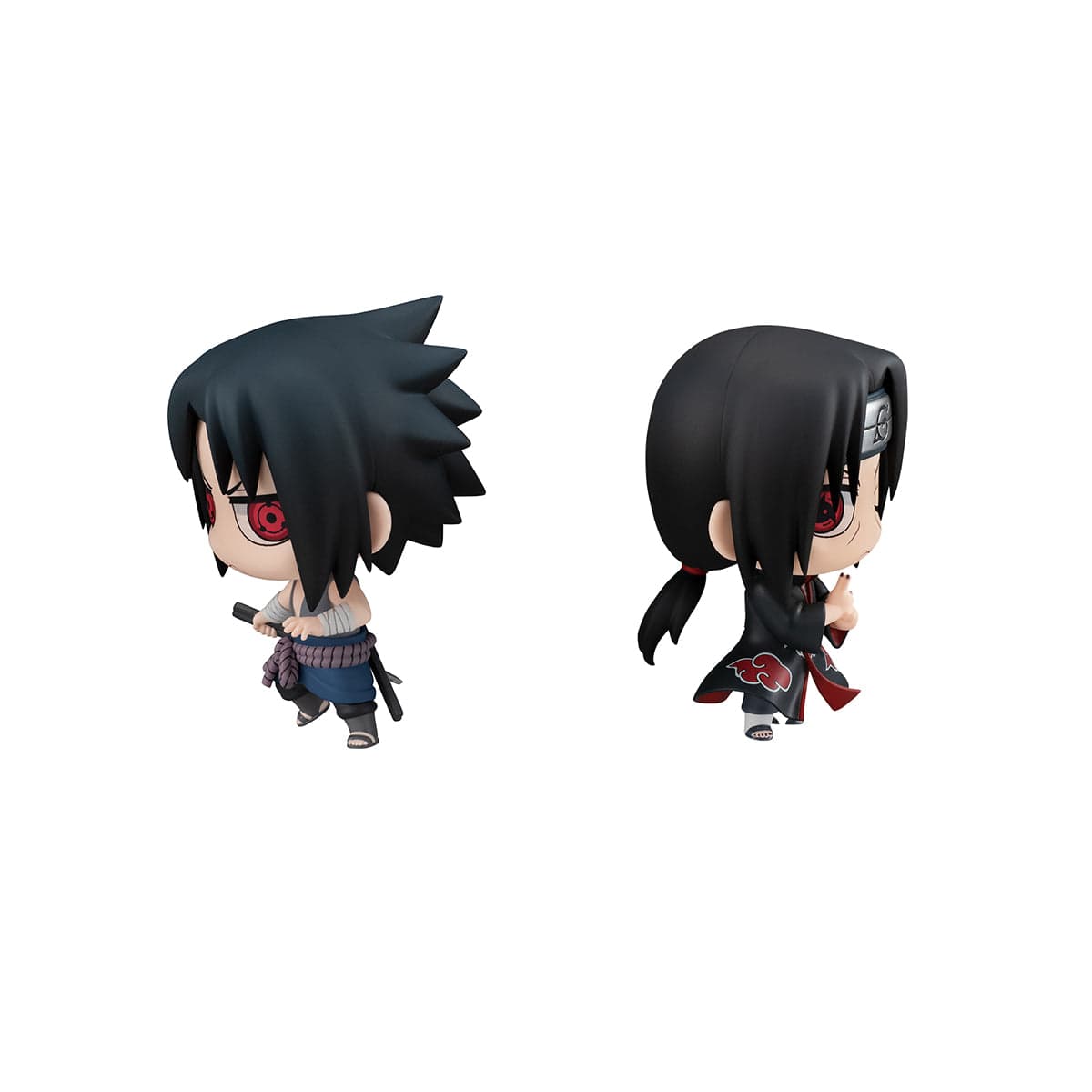 Megahouse Naruto Shippuden ChimiMega Buddy Series Sasuke Uchiha & Itachi Brother's Showdown Set