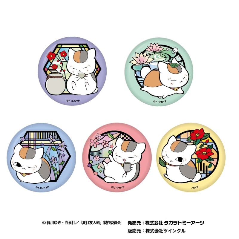 TWINKLE Natsume's Book of Friends Kirie Series Washi Can Badge Japanese Flower