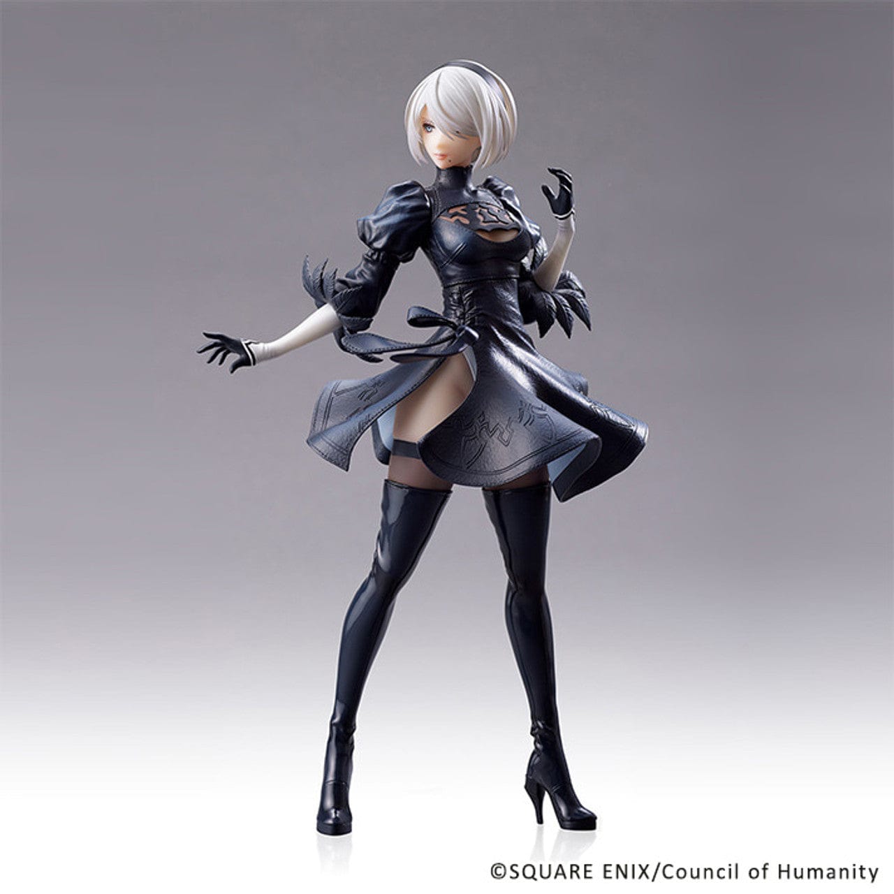 Square Enix NieR : Automata Ver.1.1a Statuette – 2B ( YoRHa No. 2 Type B ) No Goggles Ver