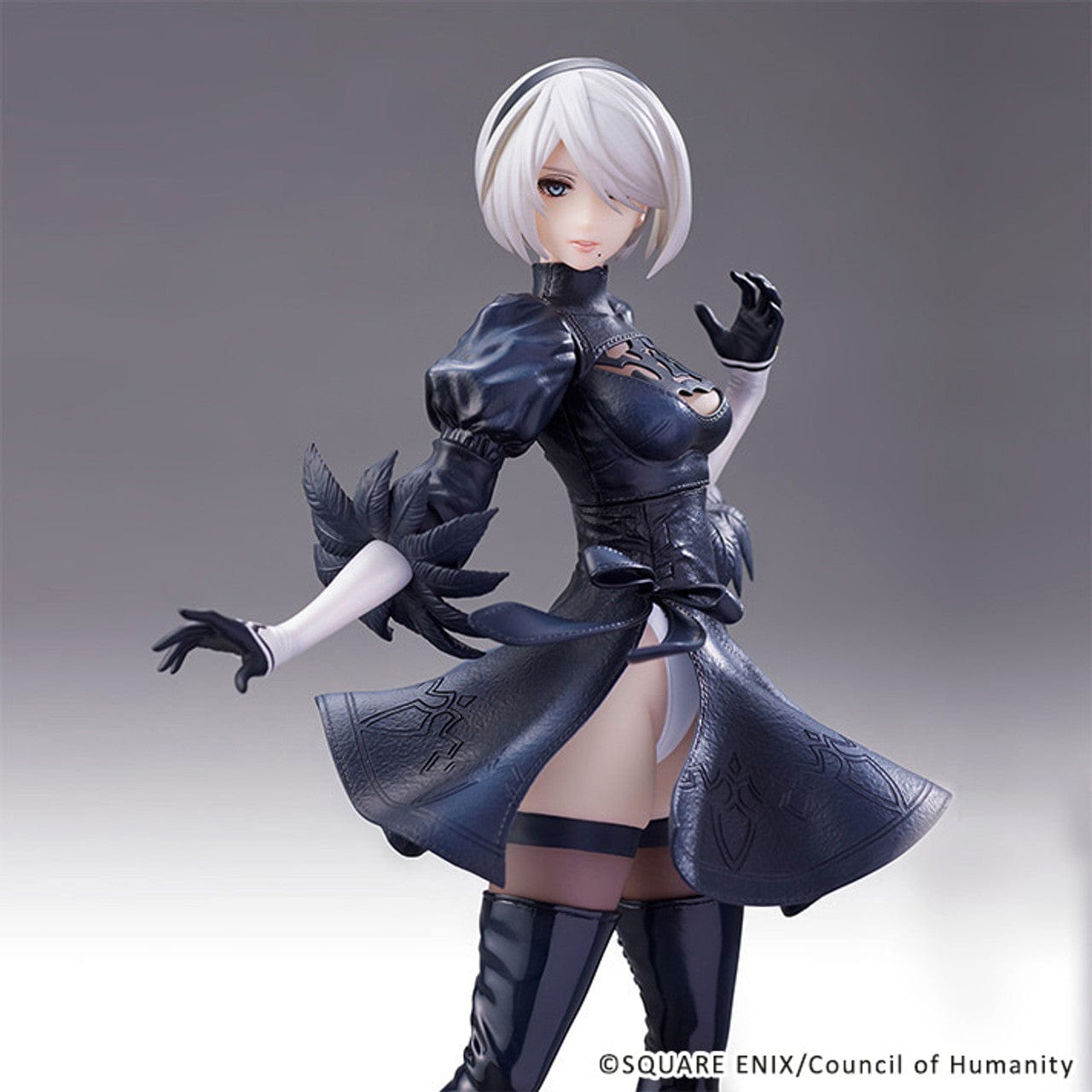 Square Enix NieR : Automata Ver.1.1a Statuette – 2B ( YoRHa No. 2 Type B ) No Goggles Ver