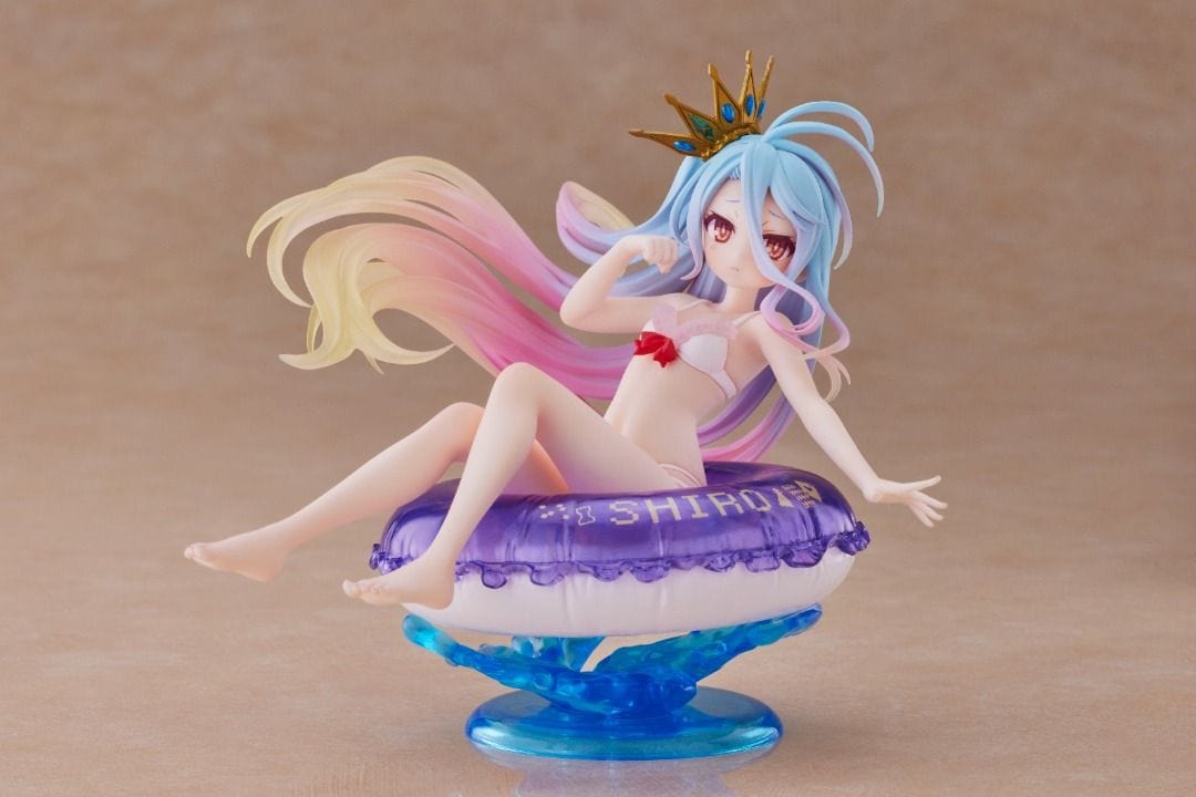 Taito No Game No Life Aqua Float Girls Figure - Shiro